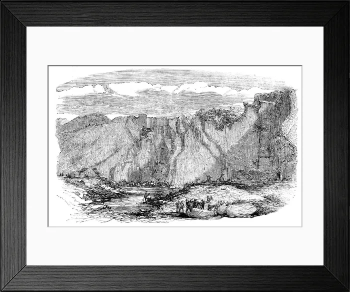 Framed Print : The Granite Quarries at Rubislaw, near Aberdeen, 1857. Creator: Unknown Framed Print : The Granite Quarries at Rubislaw, near Aberdeen, 1857. Creator: Unknown