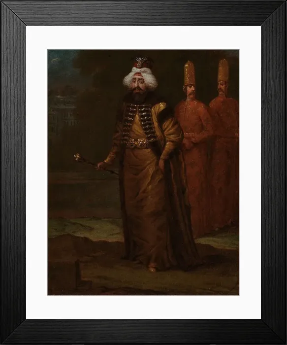 Framed Print : Sultan Ahmed III, c.1727-c.1730. Creator: Jean Baptiste Vanmour Framed Print : Sultan Ahmed III, c.1727-c.1730. Creator: Jean Baptiste Vanmour