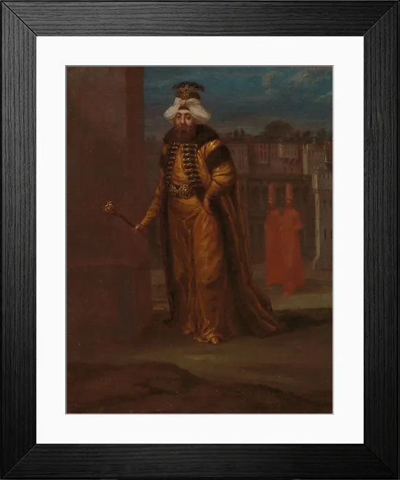 Framed Print : Sultan Mahmud I, c.1730-c.1737. Creator: Jean Baptiste Vanmour Framed Print : Sultan Mahmud I, c.1730-c.1737. Creator: Jean Baptiste Vanmour