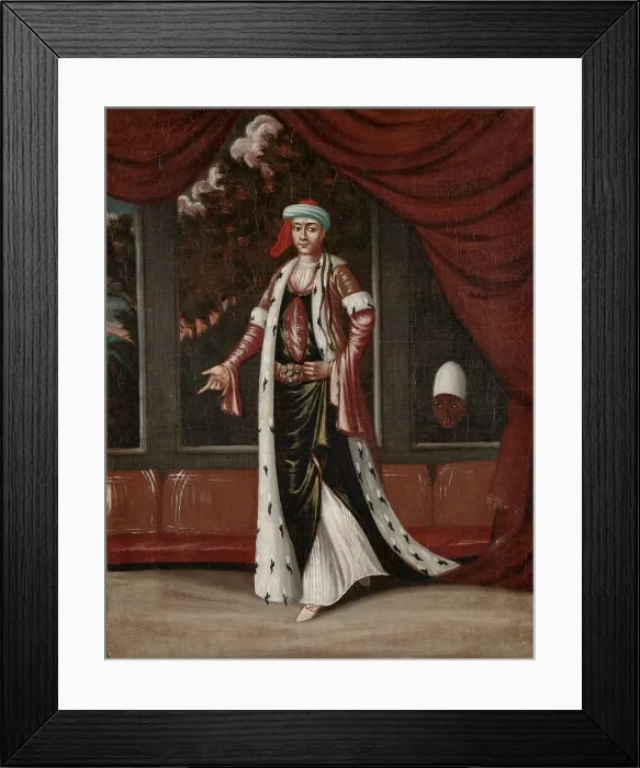 Framed Print : The Sultana-Mother, 1700-1737. Creator: Workshop of Jean Baptiste Vanmour Framed Print : The Sultana-Mother, 1700-1737. Creator: Workshop of Jean Baptiste Vanmour