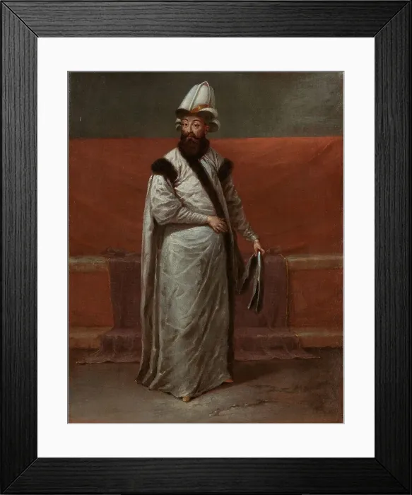 Framed Print : Grand Vizier Nevsehirli Damat Ibrahim Pasha, c.1727-c.1730. Creator: Jean Baptiste Vanmour Framed Print : Grand Vizier Nevsehirli Damat Ibrahim Pasha, c.1727-c.1730. Creator: Jean Baptiste Vanmour
