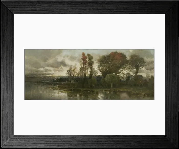 Framed Print : Autumn Landscape near Pavia. Creator: Karl Heffner Framed Print : Autumn Landscape near Pavia. Creator: Karl Heffner