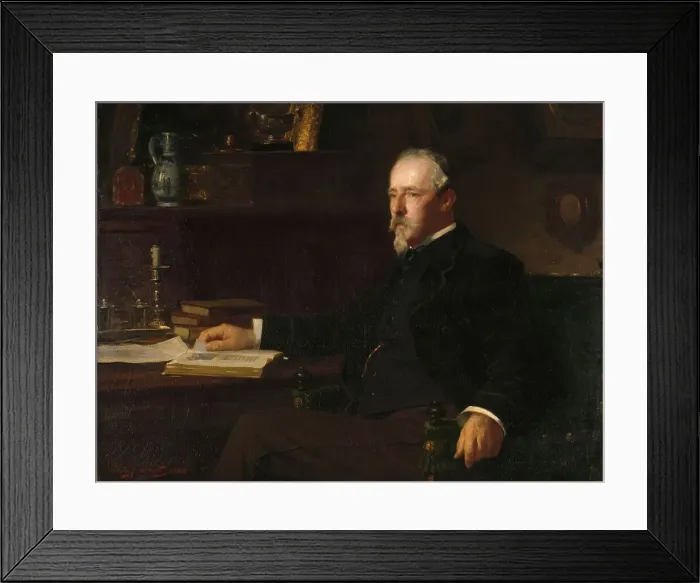 Framed Print : Daniël Franken Dzn (1838-98), banker and art collector, 1888. Creator: Willy Martens Framed Print : Daniël Franken Dzn (1838-98), banker and art collector, 1888. Creator: Willy Martens