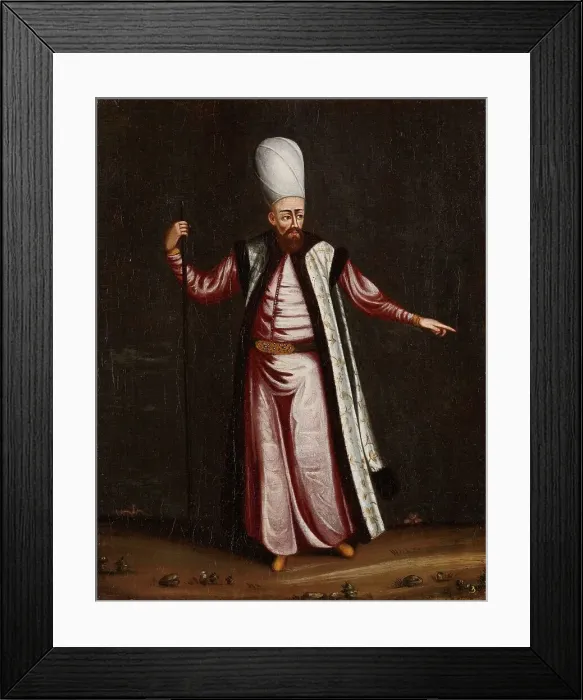 Framed Print : The Capoudgi Bachi, Grand-master of the Seraglio, 1700-1737. Creator: Workshop of Jean Baptiste Vanmour Framed Print : The Capoudgi Bachi, Grand-master of the Seraglio, 1700-1737. Creator: Workshop of Jean Baptiste Vanmour