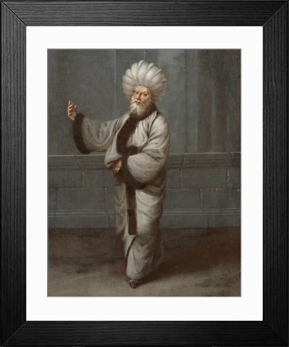 Framed Print : The Kazasker, Judge, c.1727-c.1730. Creator: Jean Baptiste Vanmour Framed Print : The Kazasker, Judge, c.1727-c.1730. Creator: Jean Baptiste Vanmour