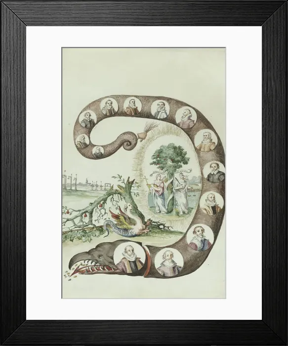 Framed Print : The Arminian Serpent, 1710-1720. Creator: Anon Framed Print : The Arminian Serpent, 1710-1720. Creator: Anon