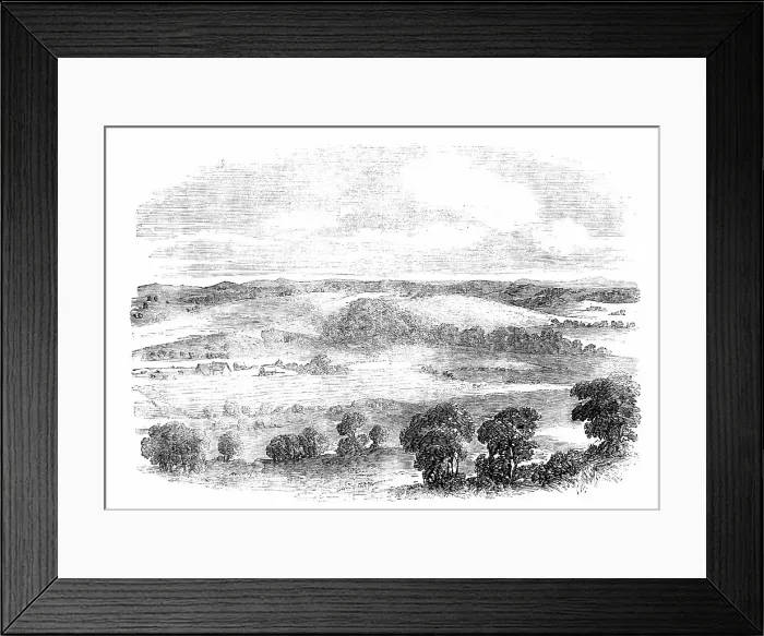 Framed Print : Kraal of Chaka, the Zulu Chief, 1857. Creator: Unknown Framed Print : Kraal of Chaka, the Zulu Chief, 1857. Creator: Unknown