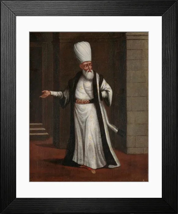 Framed Print : The Janissary Aga, Commander-in-Chief of the Janissaries, 1700-1737. Creator: Workshop of Jean Baptiste Vanmour Framed Print : The Janissary Aga, Commander-in-Chief of the Janissaries, 1700-1737. Creator: Workshop of Jean Baptiste Vanmour