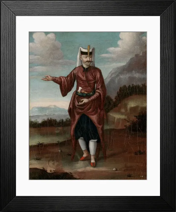 Framed Print : A Soldier of the Janissaries, 1700-1737. Creator: Workshop of Jean Baptiste Vanmour Framed Print : A Soldier of the Janissaries, 1700-1737. Creator: Workshop of Jean Baptiste Vanmour
