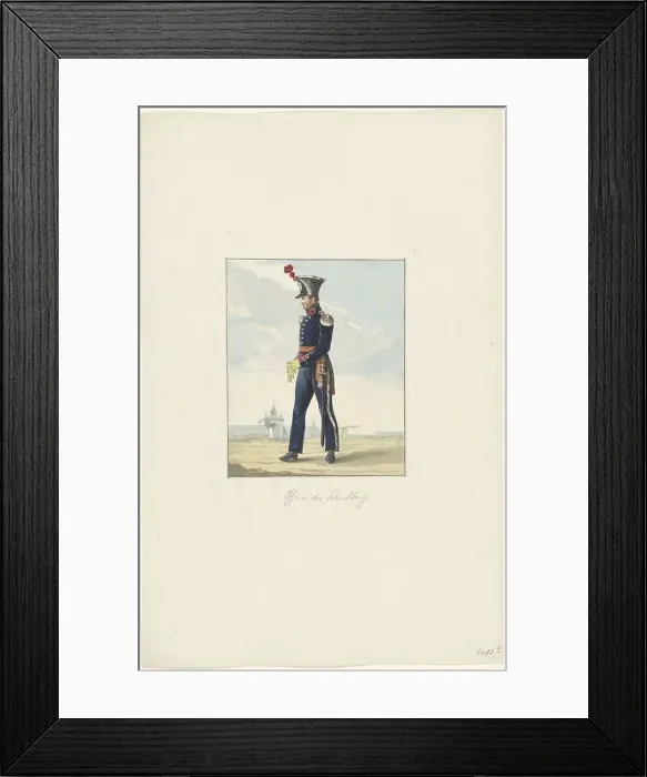 Framed Print : Militia, 1830-1831. Creator: Anon Framed Print : Militia, 1830-1831. Creator: Anon