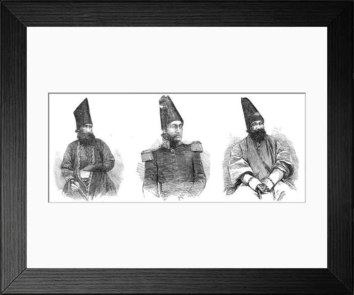 Framed Print : Persian Diplomat; Commander-in-Chief of the Shah's Army on the Southern Coast... 1857. Creator: Unknown Framed Print : Persian Diplomat; Commander-in-Chief of the Shah's Army on the Southern Coast... 1857. Creator: Unknown