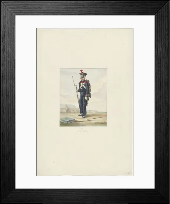 Framed Print : Rifleman, 1830-1831. Creator: Anon Framed Print : Rifleman, 1830-1831. Creator: Anon