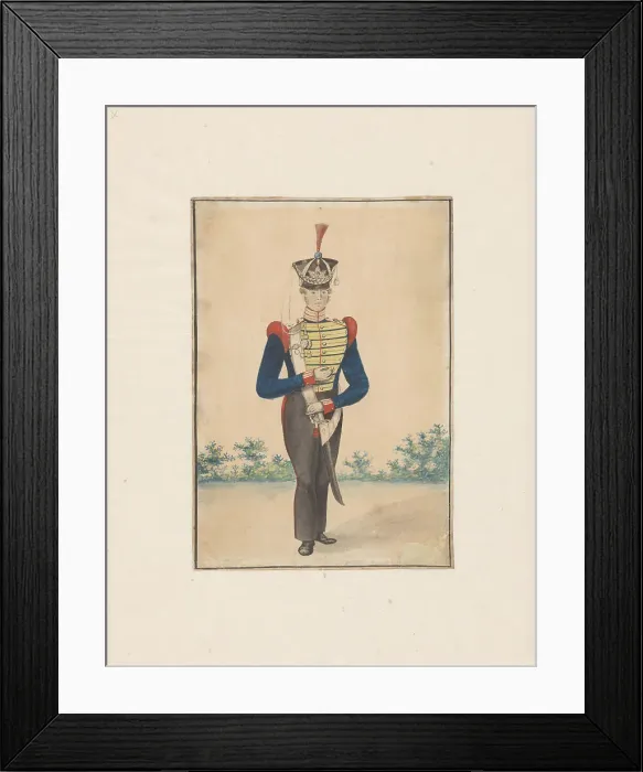 Framed Print : Van der Beijl, 1820-1830. Creator: Anon Framed Print : Van der Beijl, 1820-1830. Creator: Anon