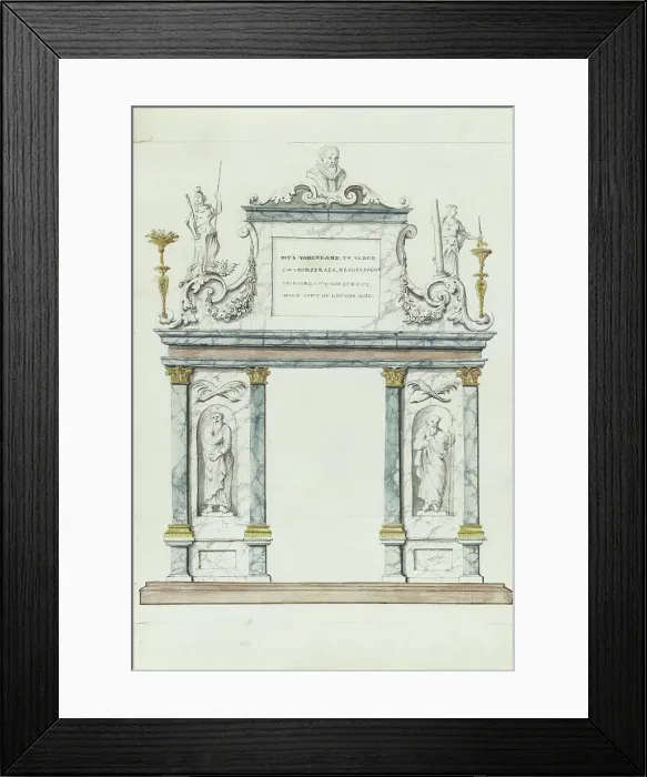 Framed Print : Triumphal portal: This Fatherland, Your Father... 1710-1720. Creator: Anon Framed Print : Triumphal portal: This Fatherland, Your Father... 1710-1720. Creator: Anon