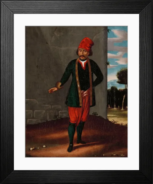 Framed Print : Man from the Island of Tinos, 1700-1737. Creator: Workshop of Jean Baptiste Vanmour Framed Print : Man from the Island of Tinos, 1700-1737. Creator: Workshop of Jean Baptiste Vanmour