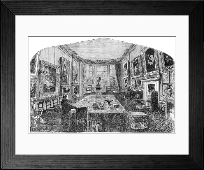Framed Print : Breakfast-Room in the late Mr. Rogers's Residence, St. James's-Place, 1856. Creator: Charles William Sheeres Framed Print : Breakfast-Room in the late Mr. Rogers's Residence, St. James's-Place, 1856. Creator: Charles William Sheeres