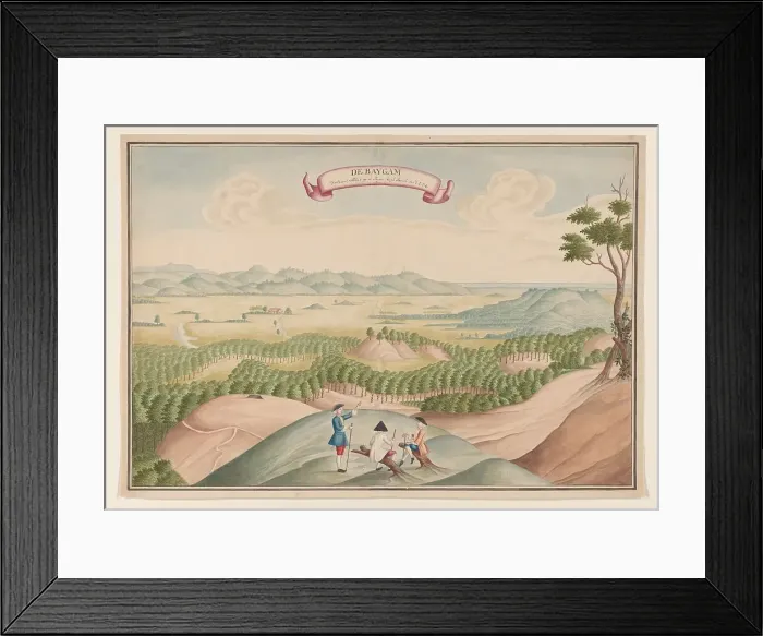 Framed Print : View of the Pepper Plantation in the Baygam Area, c.1750. Creator: Anon Framed Print : View of the Pepper Plantation in the Baygam Area, c.1750. Creator: Anon
