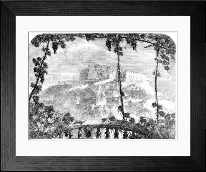Framed Print : The Castle of St. Elmo, Naples, 1857. Creator: Unknown Framed Print : The Castle of St. Elmo, Naples, 1857. Creator: Unknown