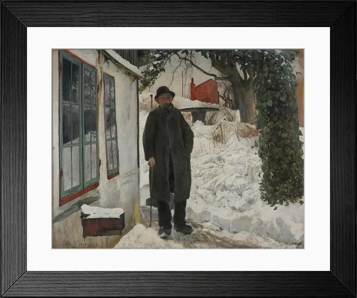 Framed Print : At the Old House, 1919-1922. Creator: Laurits Andersen Ring Framed Print : At the Old House, 1919-1922. Creator: Laurits Andersen Ring