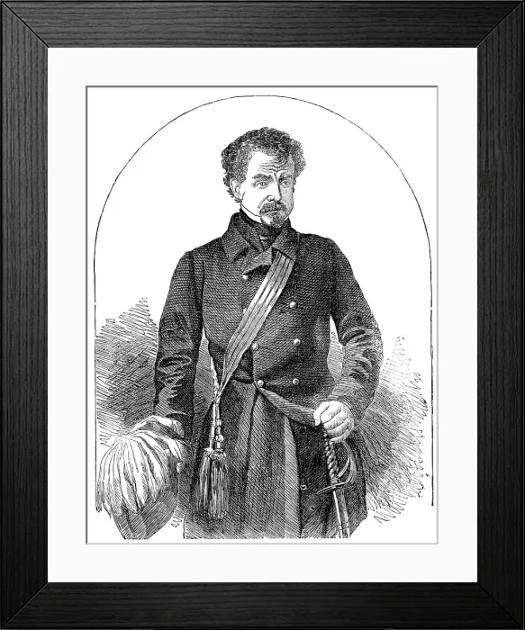 Framed Print : General Sir Colin Campbell, G.C.B. - from a photograph by Mayall, 1856. Creator: Unknown Framed Print : General Sir Colin Campbell, G.C.B. - from a photograph by Mayall, 1856. Creator: Unknown