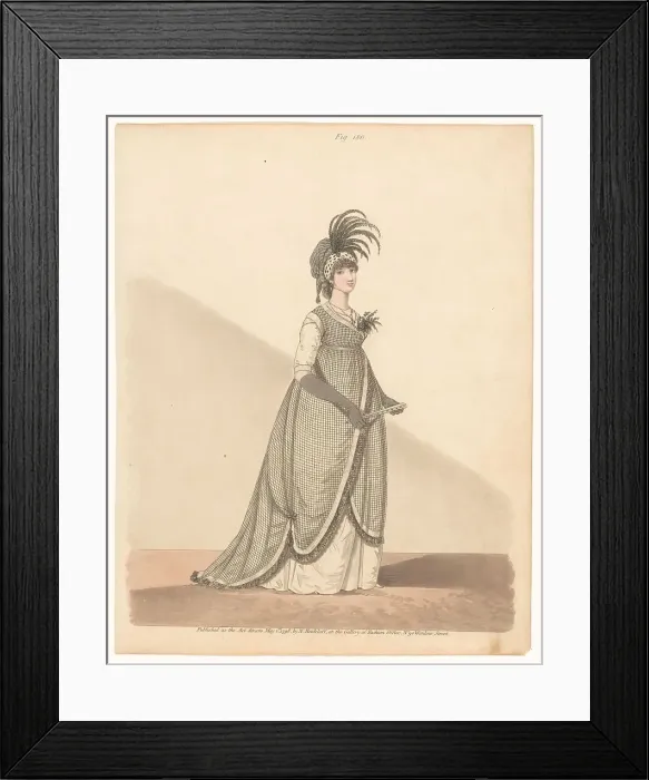 Framed Print : Gallery of Fashion, 1798. Creator: Anon Framed Print : Gallery of Fashion, 1798. Creator: Anon