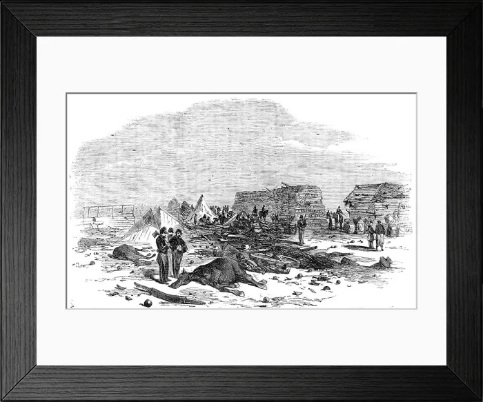 Framed Print : The Morning after the Explosion at Inkerman Mill, 1856. Creator: Unknown Framed Print : The Morning after the Explosion at Inkerman Mill, 1856. Creator: Unknown