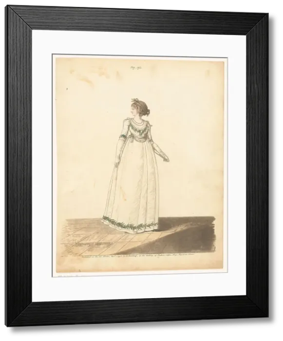Framed Print : Gallery of Fashion, 1798. Creator: Anon Framed Print : Gallery of Fashion, 1798. Creator: Anon