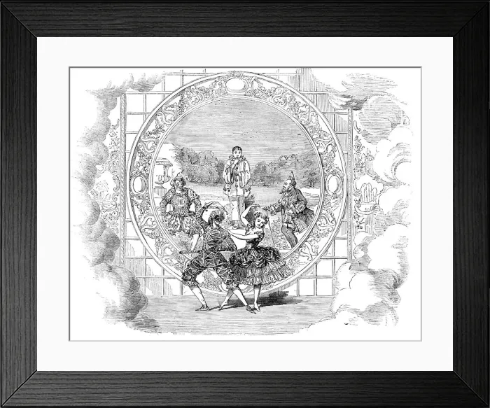 Framed Print : Scene from Jack and the Bean-Stalk at the Adelphi Theatre, 1856. Creator: Unknown. Scene from Jack and the Bean-Stalk at the Adelphi Theatre, 1856. Creator: Unknown Framed Print : Scene from Jack and the Bean-Stalk at the Adelphi Theatre, 1856. Creator: Unknown. Scene from Jack and the Bean-Stalk at the Adelphi Theatre, 1856. Creator: Unknown