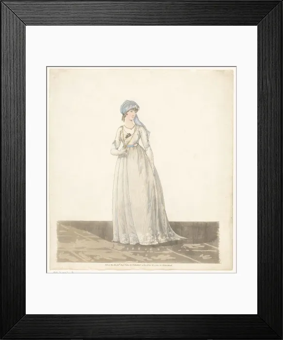 Framed Print : Gallery of Fashion, 1800. Creator: Anon Framed Print : Gallery of Fashion, 1800. Creator: Anon