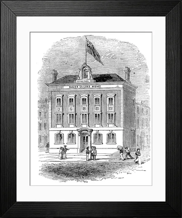 Framed Print : The Dover Sailors Home, 1856. Creator: Unknown Framed Print : The Dover Sailors Home, 1856. Creator: Unknown