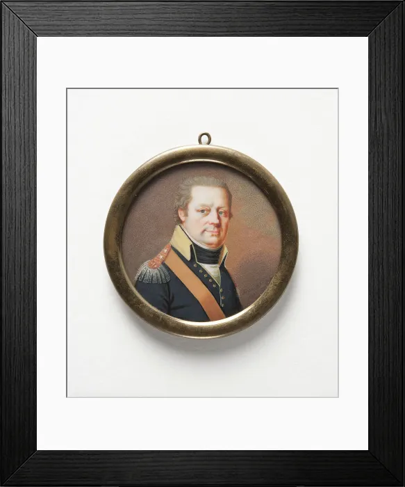 Framed Print : Baron Carl Fredrik Bennet, Major, Master of the Royal Household, 1803. Creator: Liepmann Fraenckel Framed Print : Baron Carl Fredrik Bennet, Major, Master of the Royal Household, 1803. Creator: Liepmann Fraenckel