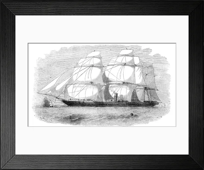 Framed Print : The Peninsular and Oriental Navigation Company's New Steam-ship Pera, 1856. Creator: Edwin Weedon. The Peninsular and Oriental Navigation Company's New Steam-ship Pera, 1856. Creator: Edwin Weedon Framed Print : The Peninsular and Oriental Navigation Company's New Steam-ship Pera, 1856. Creator: Edwin Weedon. The Peninsular and Oriental Navigation Company's New Steam-ship Pera, 1856. Creator: Edwin Weedon