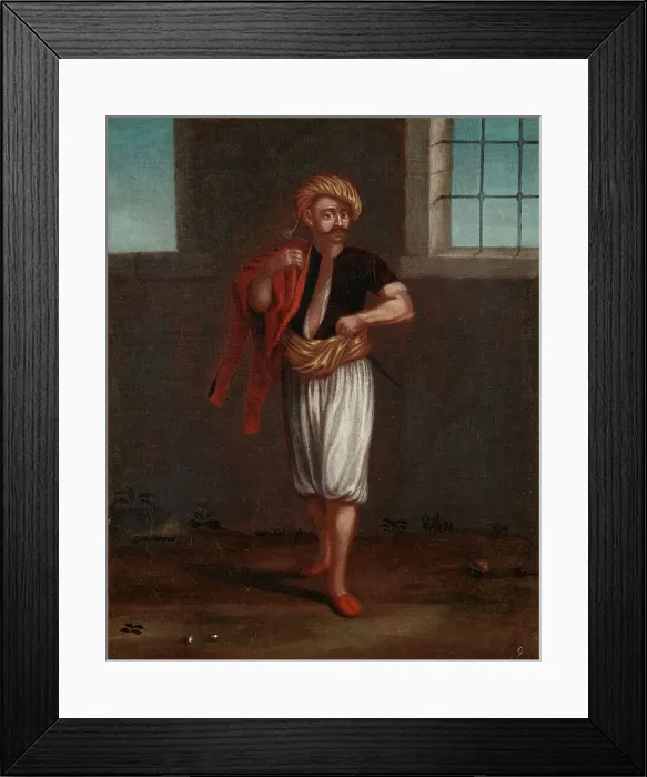 Framed Print : An Albanian Sailor, 1700-1737. Creator: Workshop of Jean Baptiste Vanmour Framed Print : An Albanian Sailor, 1700-1737. Creator: Workshop of Jean Baptiste Vanmour