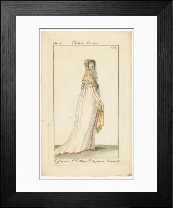 Framed Print : Journal of Ladies and Fashions, 1803-1804. Creator: Unknown Framed Print : Journal of Ladies and Fashions, 1803-1804. Creator: Unknown