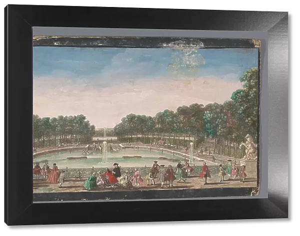 View of the drinking pond of the garden of the Château de Marly, 1700-1799. Creators: Anon, Jacques Rigaud