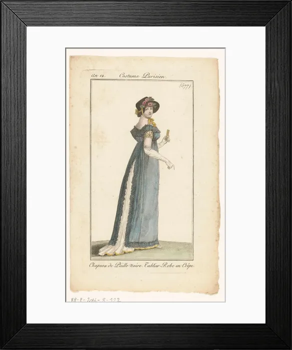 Framed Print : Journal of Ladies and Fashions, 1803-1804. Creator: Unknown Framed Print : Journal of Ladies and Fashions, 1803-1804. Creator: Unknown