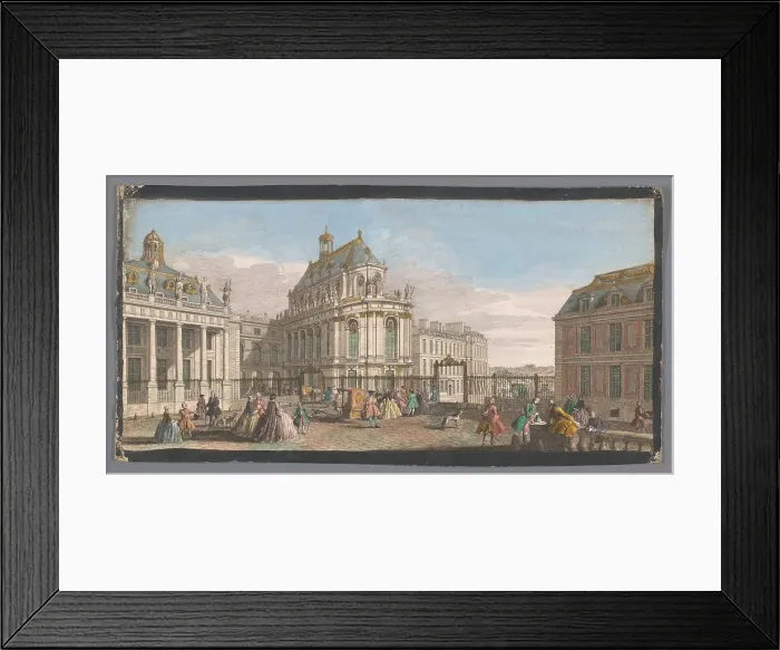 Framed Print : View of the Palace of Versailles, 1700-1799. Creators: Anon, Jacques Rigaud Framed Print : View of the Palace of Versailles, 1700-1799. Creators: Anon, Jacques Rigaud