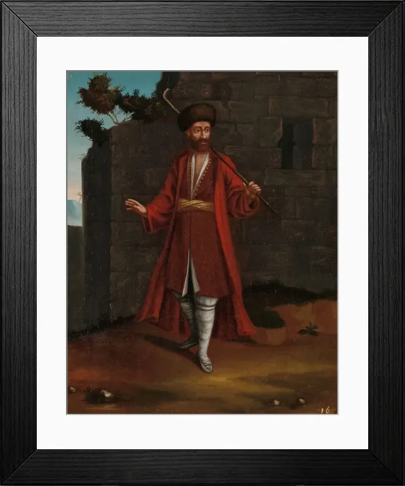 Framed Print : Man from the Bulgarian Coast, 1700-1737. Creator: Workshop of Jean Baptiste Vanmour Framed Print : Man from the Bulgarian Coast, 1700-1737. Creator: Workshop of Jean Baptiste Vanmour
