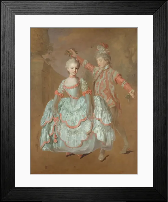 Framed Print : Dancing Children, late 1760s. Creator: Lorens Pasch the Younger Framed Print : Dancing Children, late 1760s. Creator: Lorens Pasch the Younger