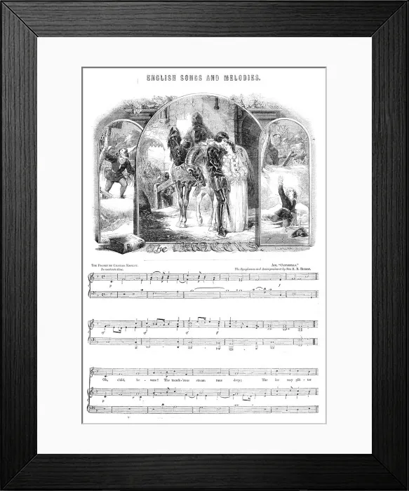 Framed Print : English Songs and Melodies: The Dangers, 1856. Creator: J. L. Williams Framed Print : English Songs and Melodies: The Dangers, 1856. Creator: J. L. Williams