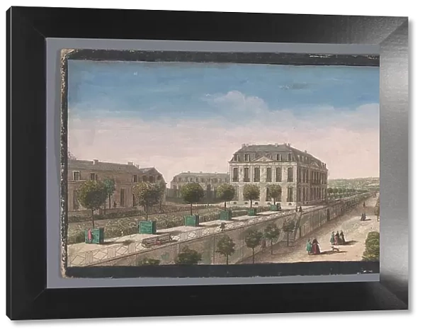 View of the terrace with orange trees of the Château de Bellevue in Meudon, 1700-1799. Creators: Anon, Jacques Rigaud