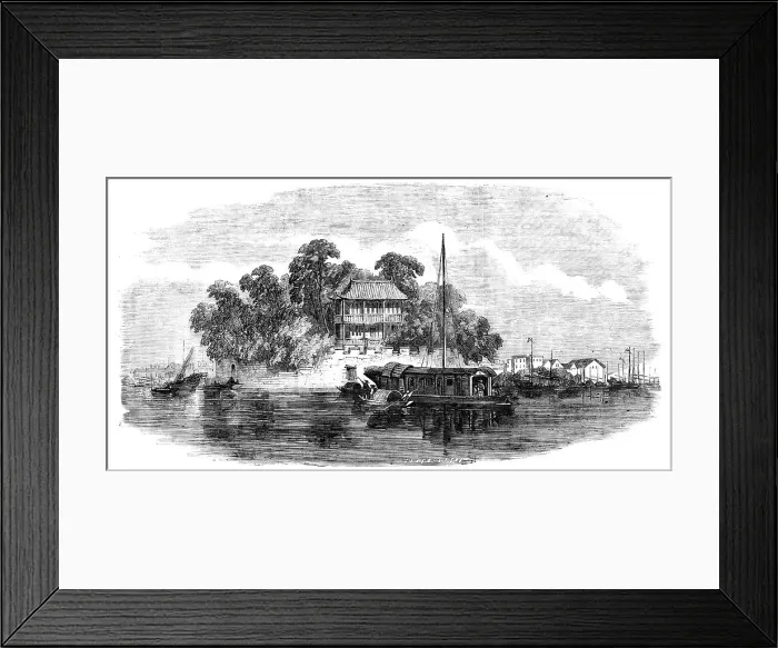 Framed Print : Dutch Folly Fort, Canton River, 1857. Creator: Unknown Framed Print : Dutch Folly Fort, Canton River, 1857. Creator: Unknown