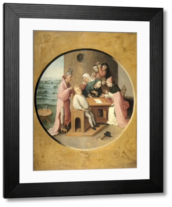 Framed Print : Removing the Rocks in the Head, c.1550-c.1600. Creator: Unknown
