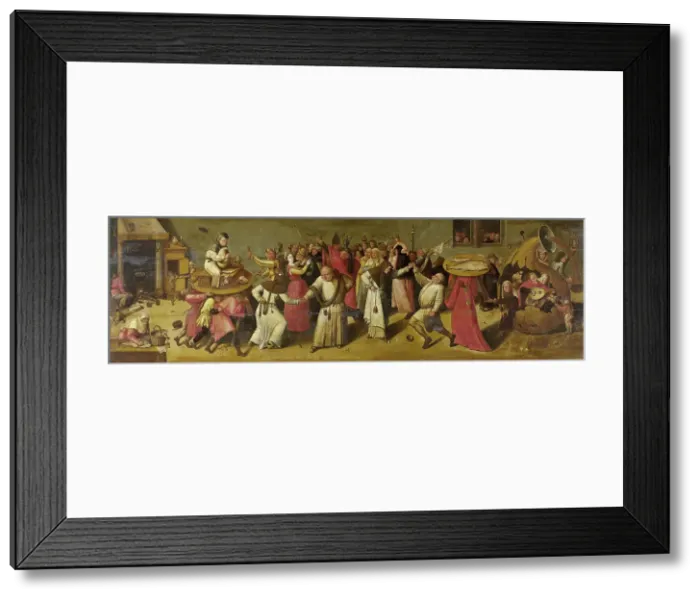 Framed Print : Battle between Carnival and Lent, c.1600-c.1620. Creator: Jheronimus Bosch (manner of) Framed Print : Battle between Carnival and Lent, c.1600-c.1620. Creator: Jheronimus Bosch (manner of)