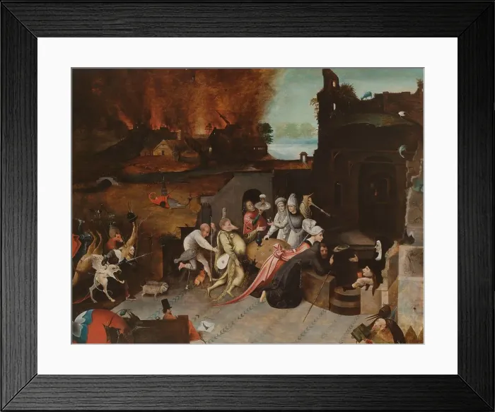 Framed Print : The Temptation of St Anthony, c.1530-c.1600. Creator: Jheronimus Bosch (copy after) Framed Print : The Temptation of St Anthony, c.1530-c.1600. Creator: Jheronimus Bosch (copy after)