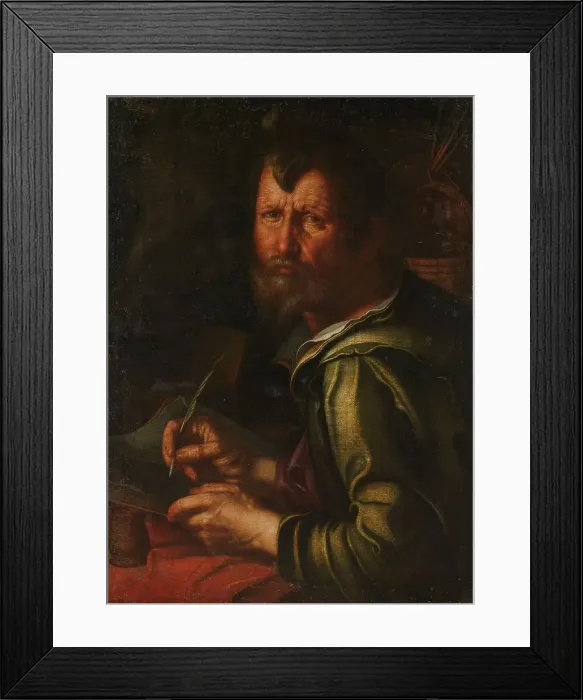 Framed Print : The Evangelist Saint Luke, 1610-1615. Creator: Joachim Anthonisz Wtewael Framed Print : The Evangelist Saint Luke, 1610-1615. Creator: Joachim Anthonisz Wtewael