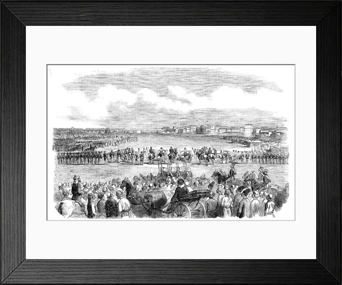 Framed Print : Execution at Bombay of a Mutinous Havildar and Sepoy, by Blowing from Guns, 1857. Creator: Unknown Framed Print : Execution at Bombay of a Mutinous Havildar and Sepoy, by Blowing from Guns, 1857. Creator: Unknown