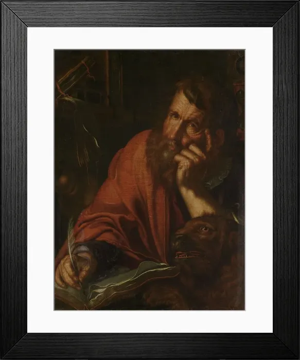 Framed Print : The Evangelist Saint Mark, 1610-1615. Creator: Joachim Anthonisz Wtewael Framed Print : The Evangelist Saint Mark, 1610-1615. Creator: Joachim Anthonisz Wtewael