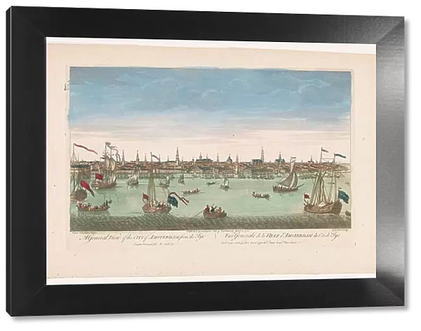 View of the city of Amsterdam seen from the IJ, 1752. Creator: Anon