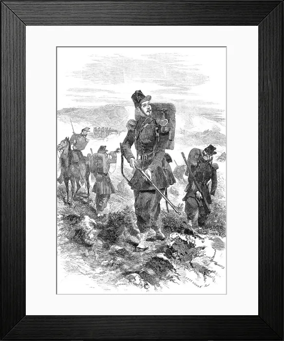 Framed Print : The Chasseurs de Vincennes, 1856. Creator: Henry Duff Linton Framed Print : The Chasseurs de Vincennes, 1856. Creator: Henry Duff Linton
